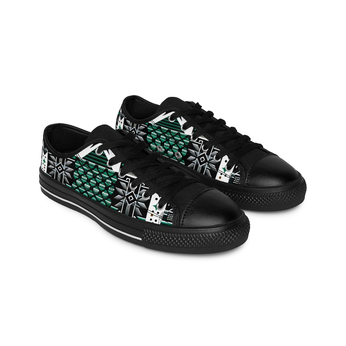 "Kente-Kicks Afrocentric Fashletics" - Women's Sneakers
