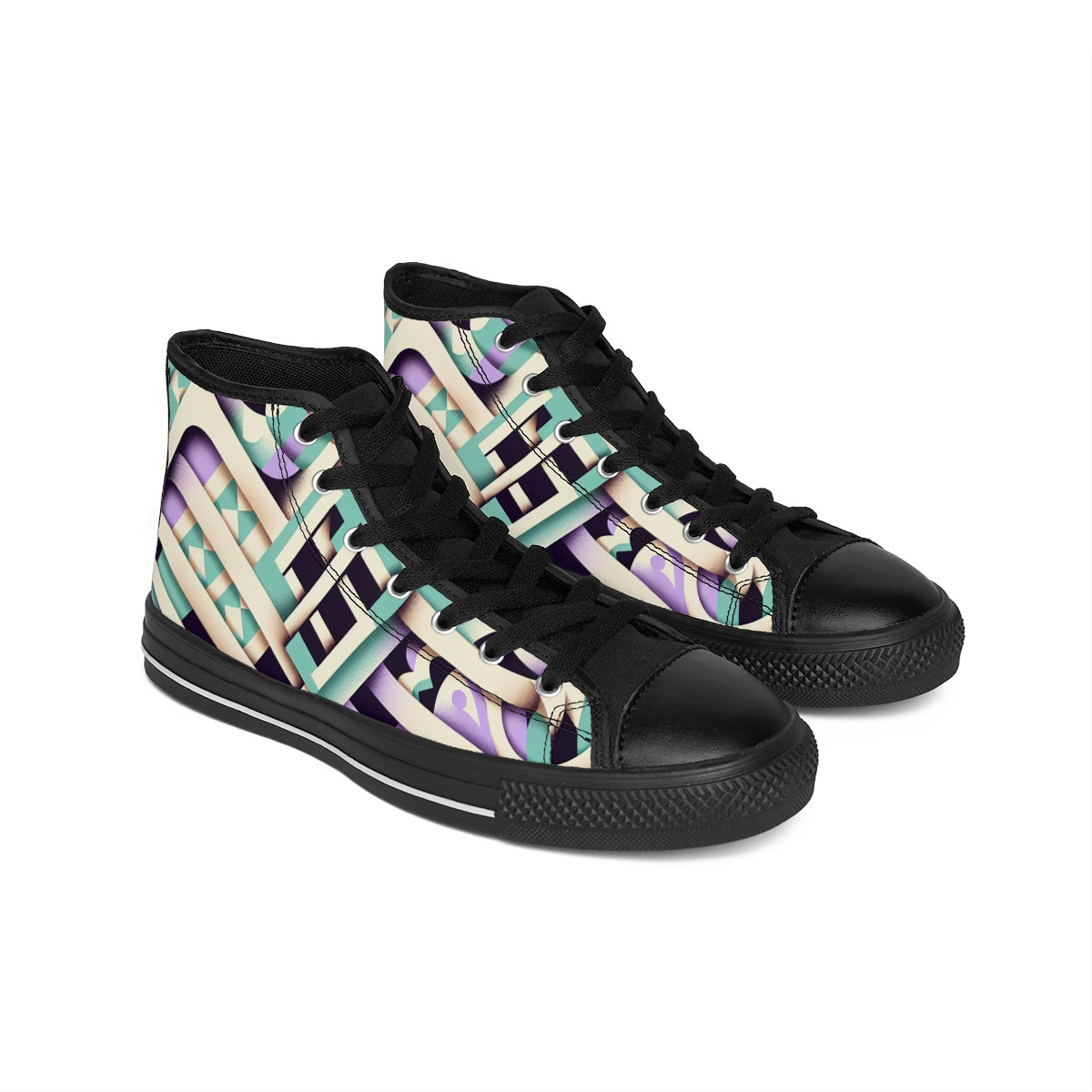 AfroStride Kente Kicks - Women's Classic Sneakers