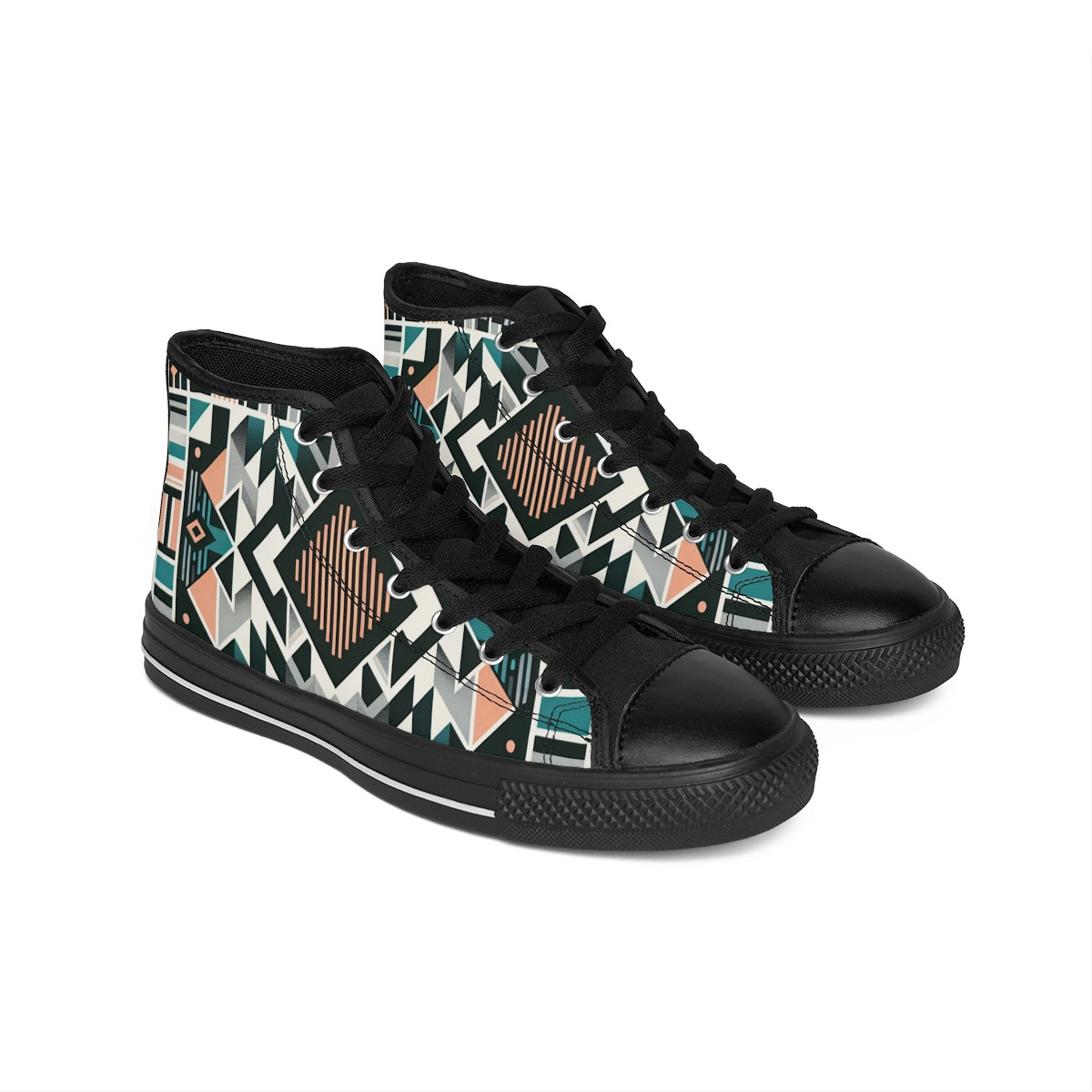 "AfroStride Kente Kicks" - Women's Classic Sneakers