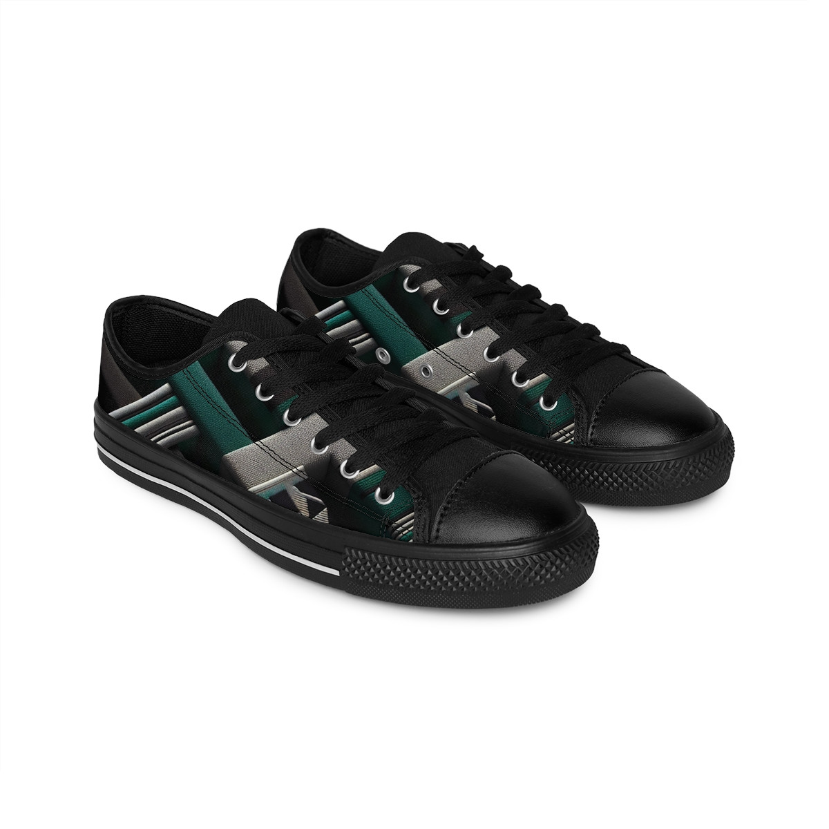 "AfroStride Kente Kicks" - Women's Sneakers
