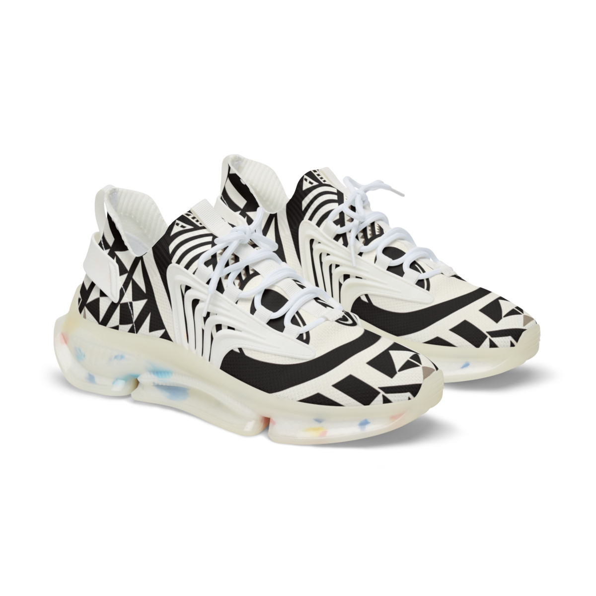 "AfroStride Kente Kicks" - Men's Mesh Sneaker
