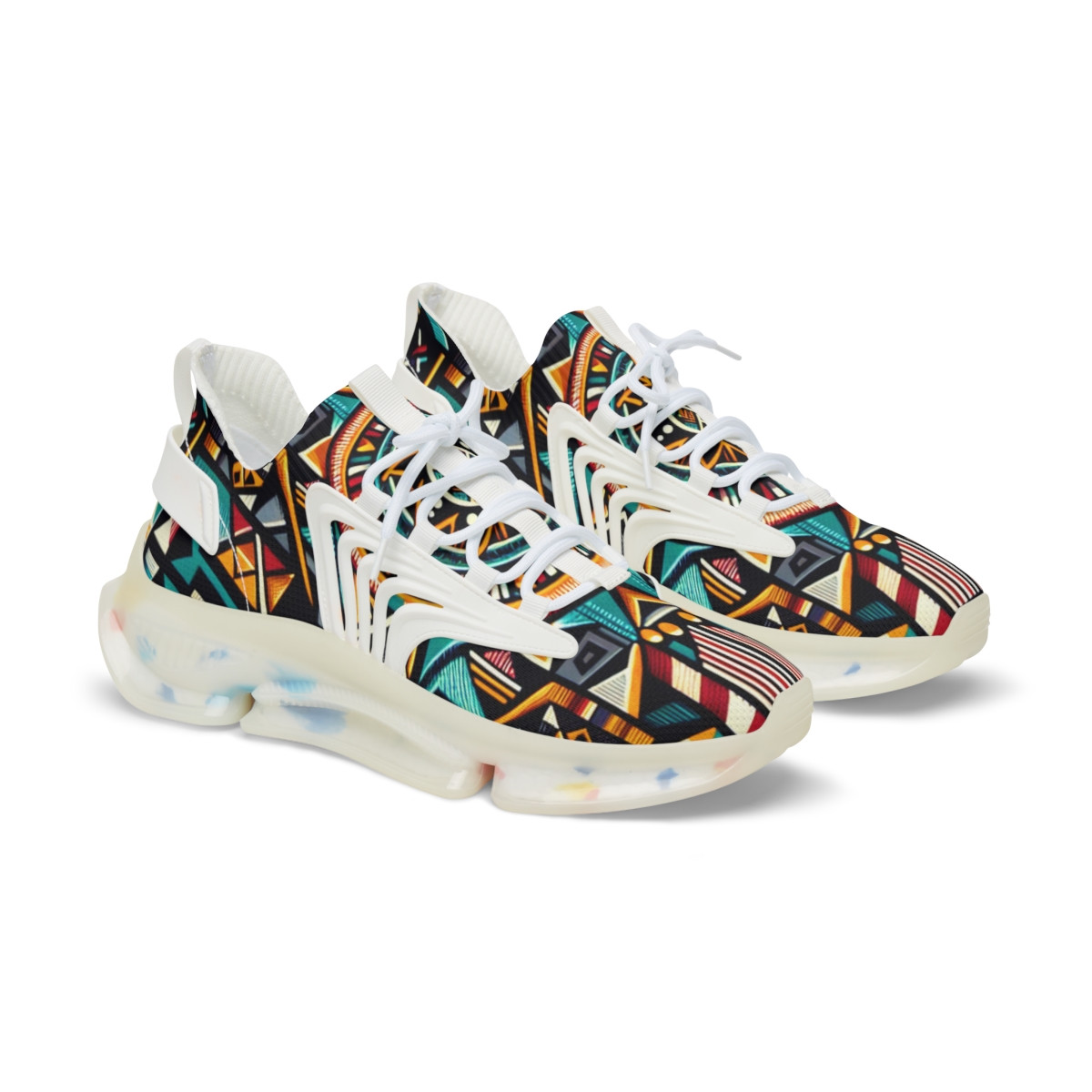 "AfroFusion Stride" - Men's Mesh Sneaker
