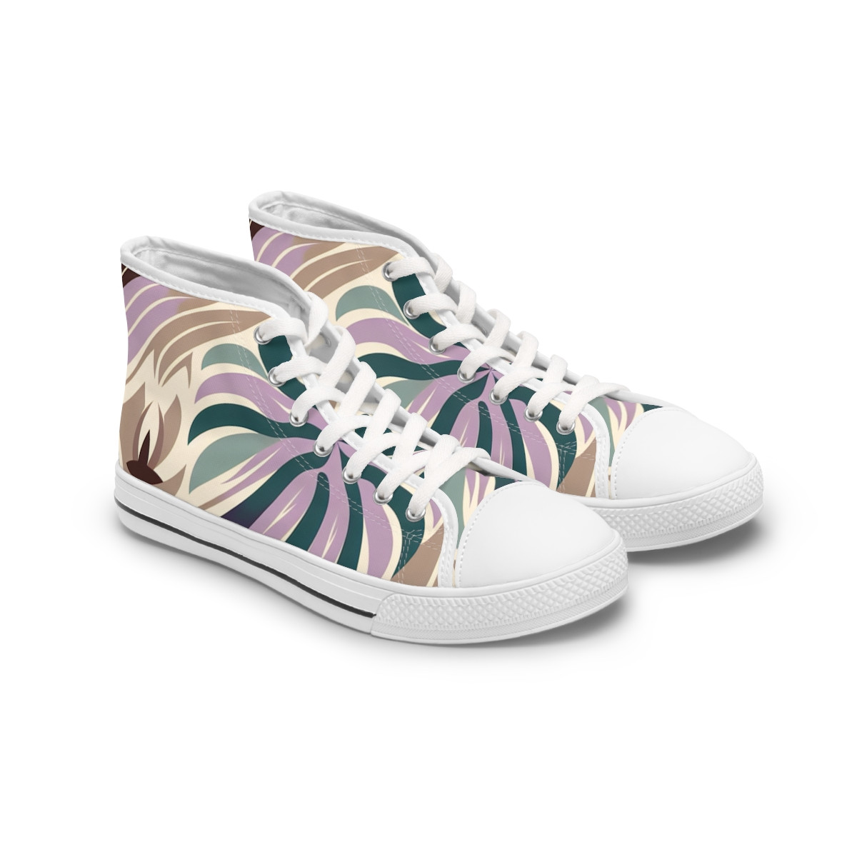 "AfroStride Kente Kicks" - Womn's High top Sneakers