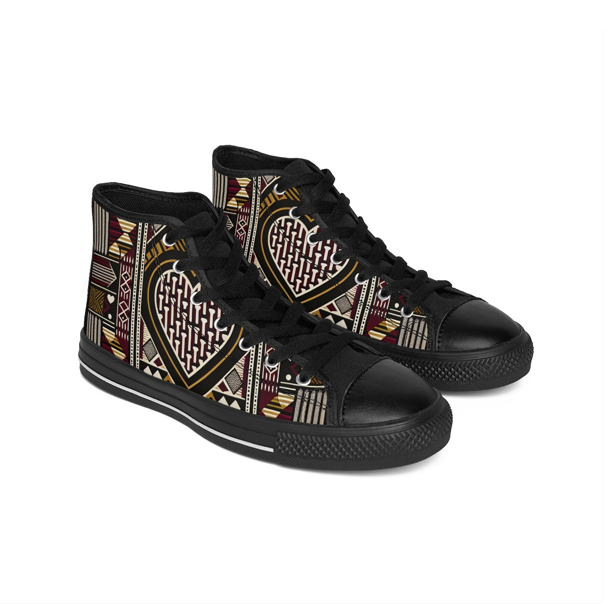 "AfroStride Kente Kicks" - Men's Classic Sneakers