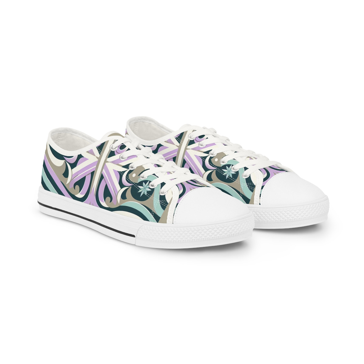 "HeritageStride Kente Kicks" - Men's Lowtop Sneakers