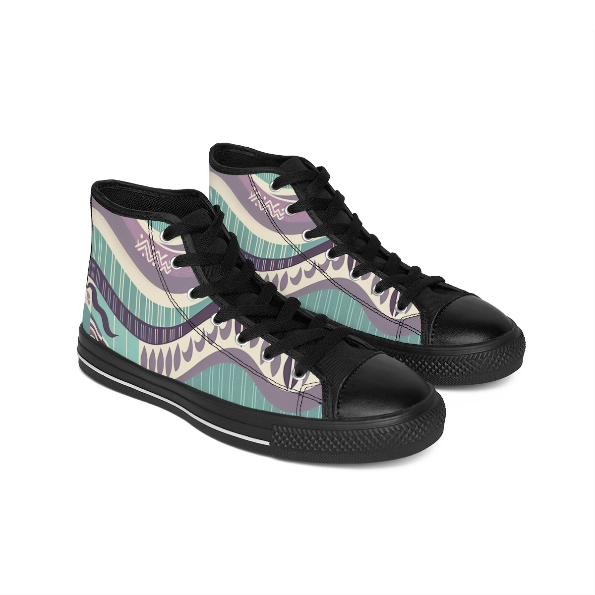"KenteKicks: AfroFusion Walkstars" - Women's Classic Sneakers