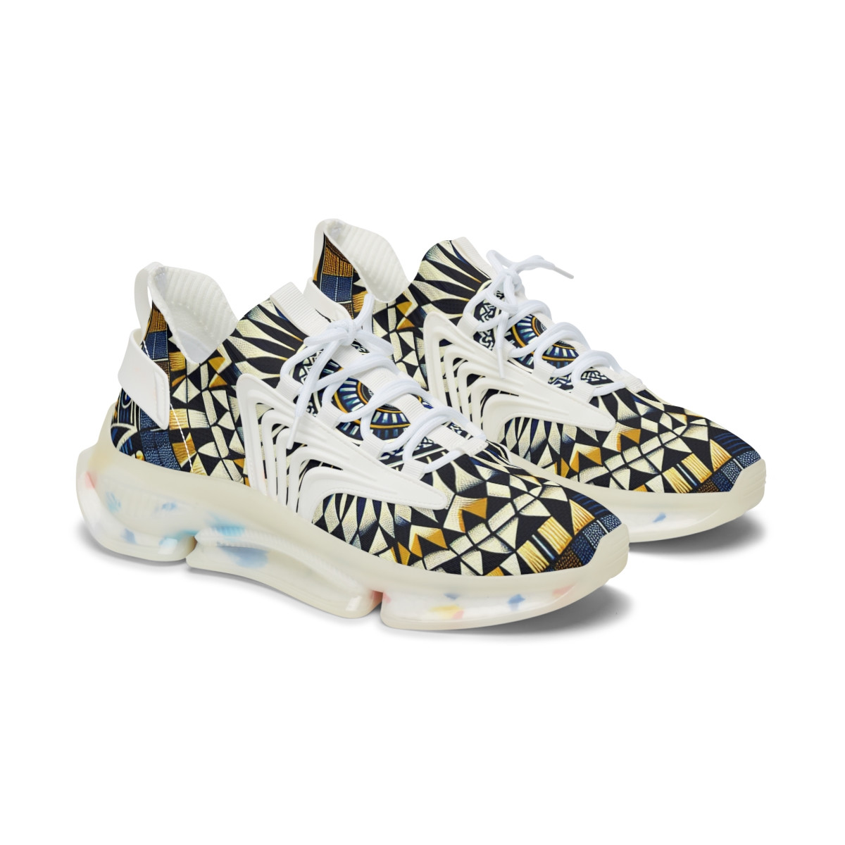 "Rhythm of Roots Kente Kicks" - Women's Mesh Sneaker