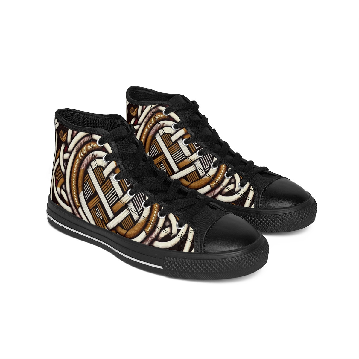 "AfroStride Kente Kicks" - Men's Classic Sneakers