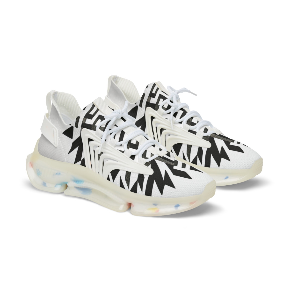 "Kente Kicks: AfroFusion Steps" - Men's Mesh Sneaker