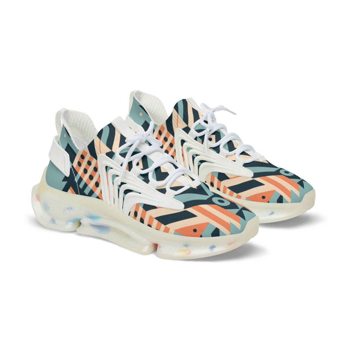 "AfroFusion Kente Kicks" - Men's Mesh Sneaker