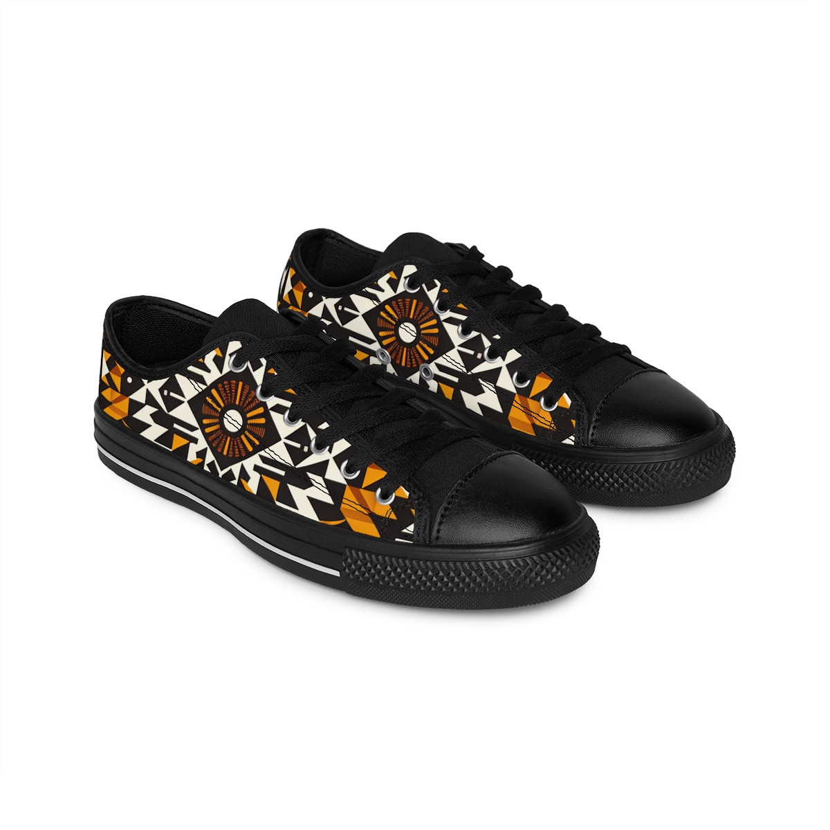 "AfroFusion Kaleidoscope Kicks" - Women's Sneakers