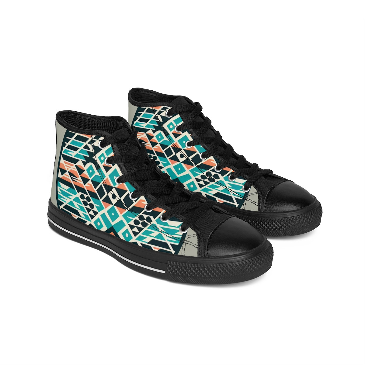 "AfroStride Kente Kicks" - Women's Classic Sneakers
