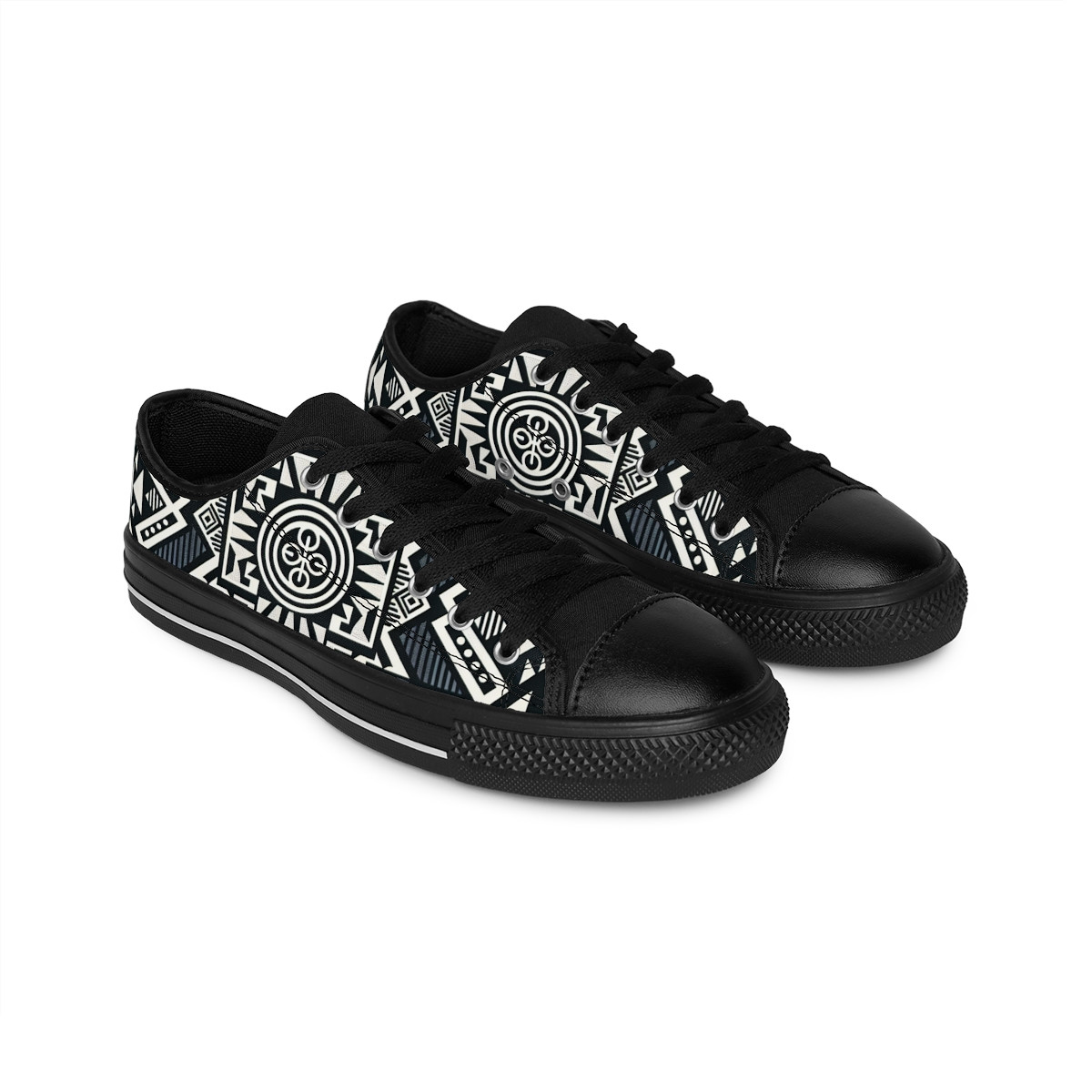 "AfroFusion Kente Kicks" - Women's Sneakers