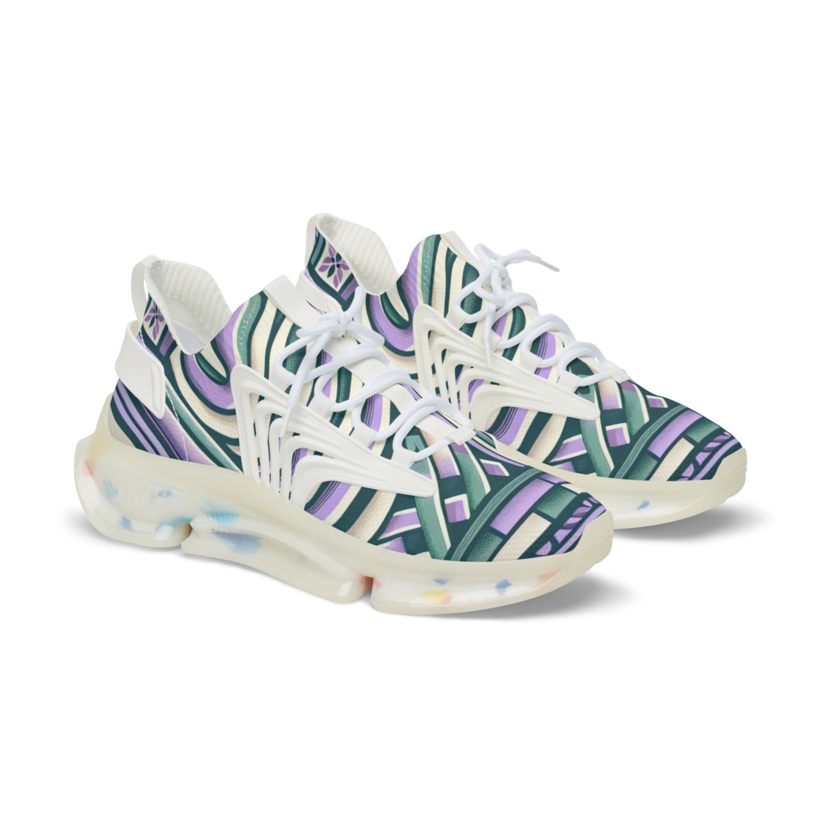"Kente Kicks: AfroFusion Footwear" - Men's Mesh Sneaker