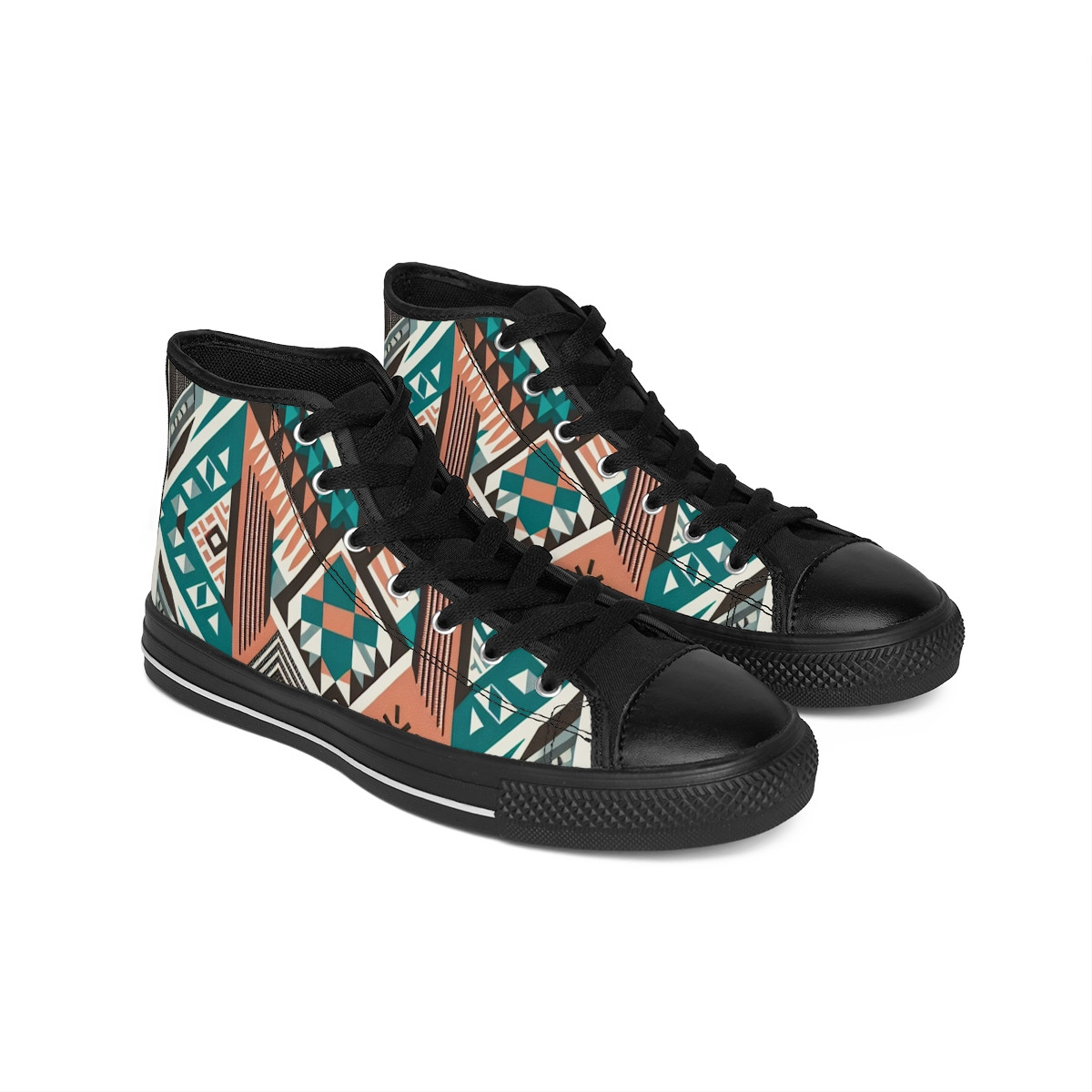 "AfroStride Kente Kicks" - Women's Classic Sneakers