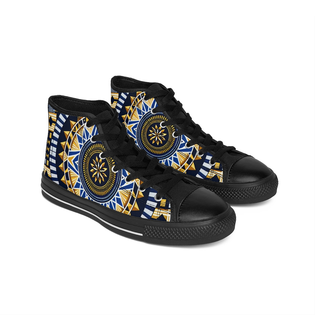 "AfroStride Kente Kicks" - Men's Classic Sneakers
