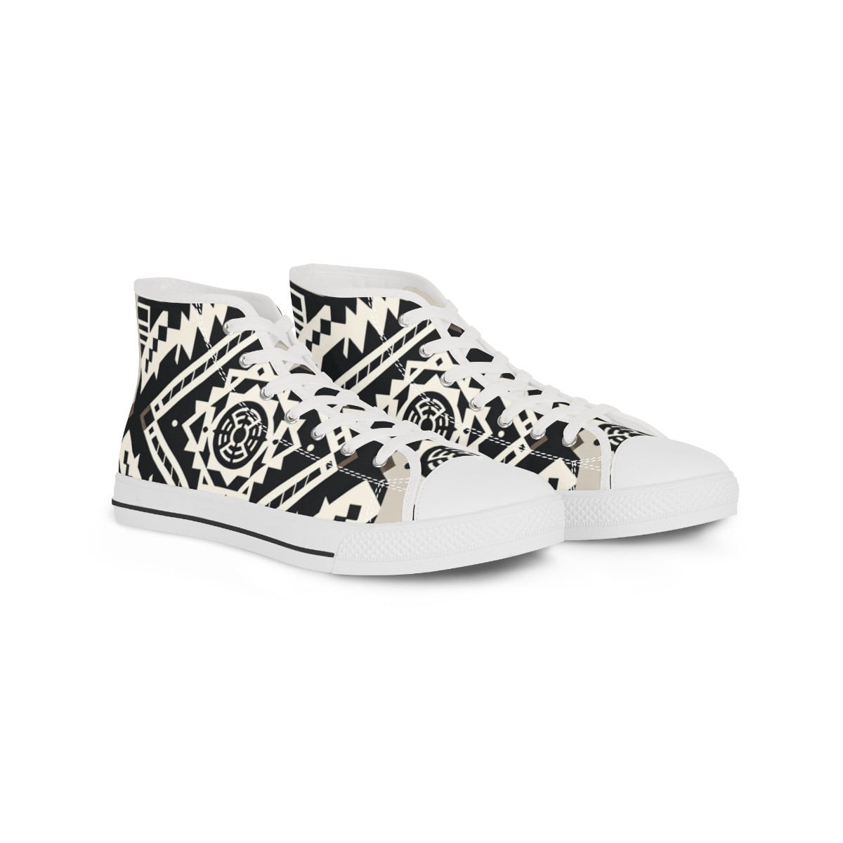 "AfroStride Kente Kicks" - Men's High top Sneakers