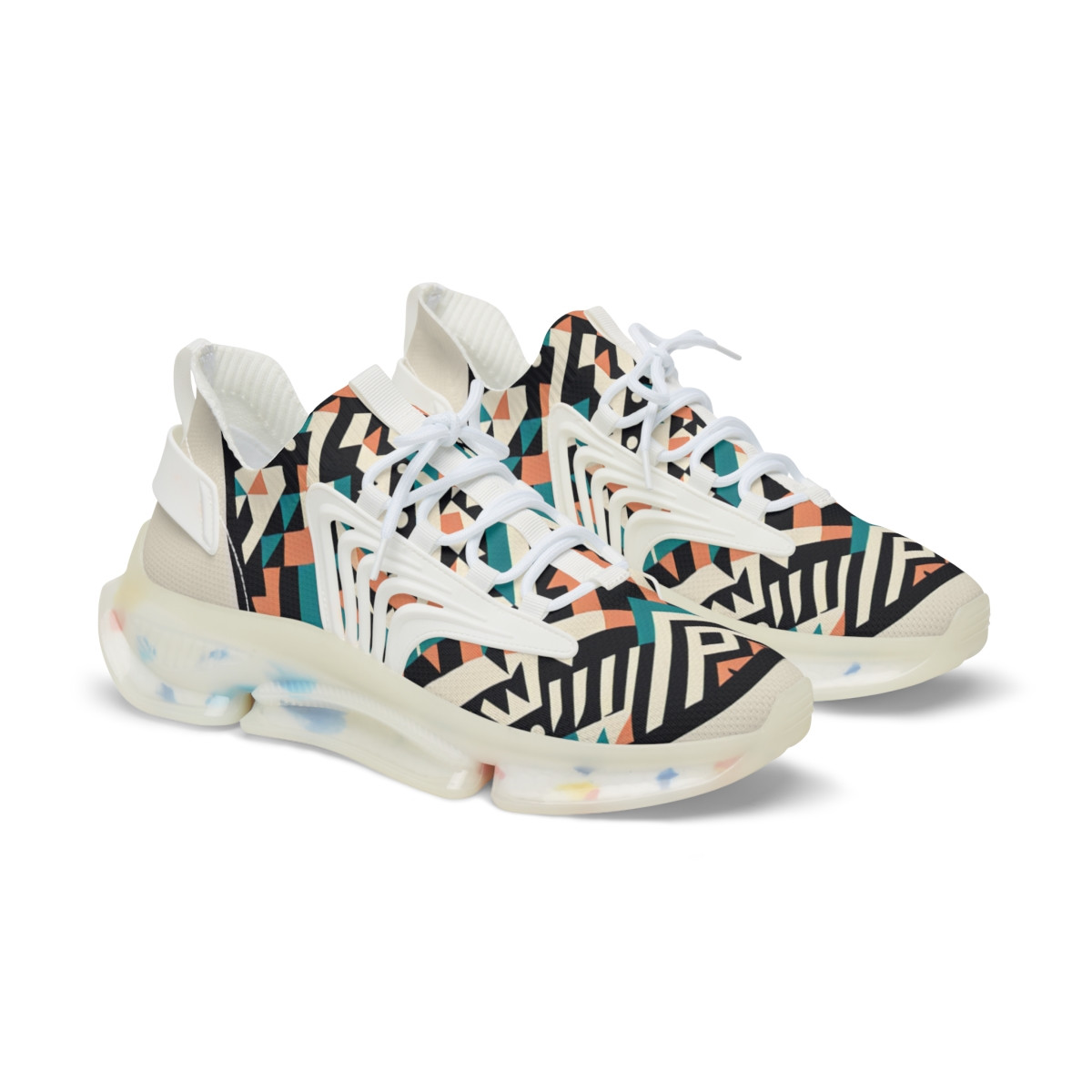 "AfroFusion Kente Kicks" - Men's Mesh Sneaker