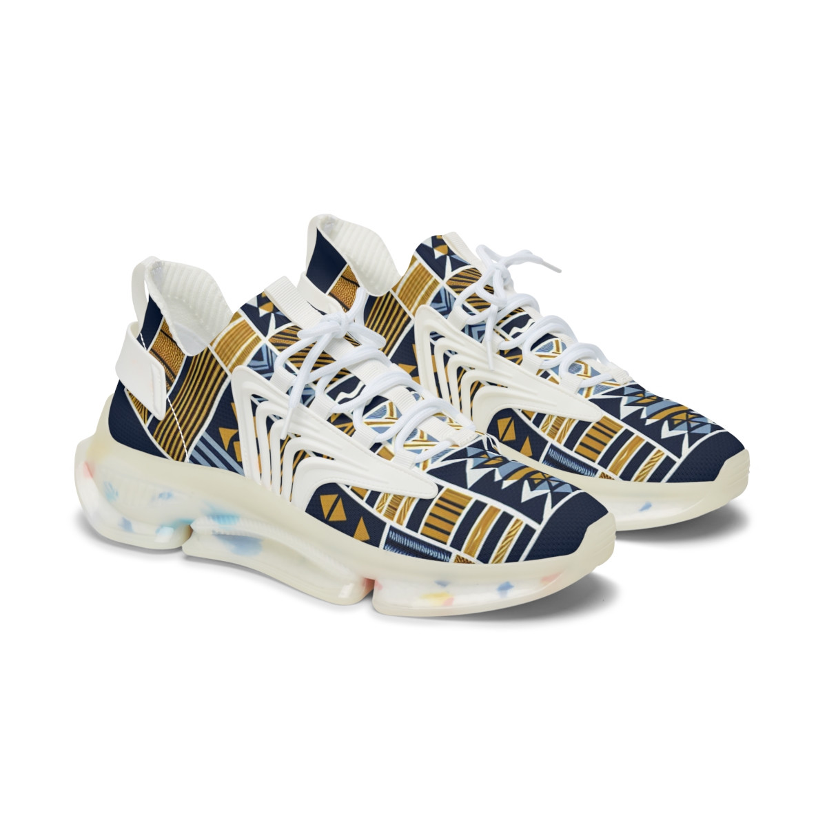 AfroStride Kente Kicks - Women's Mesh Sneaker