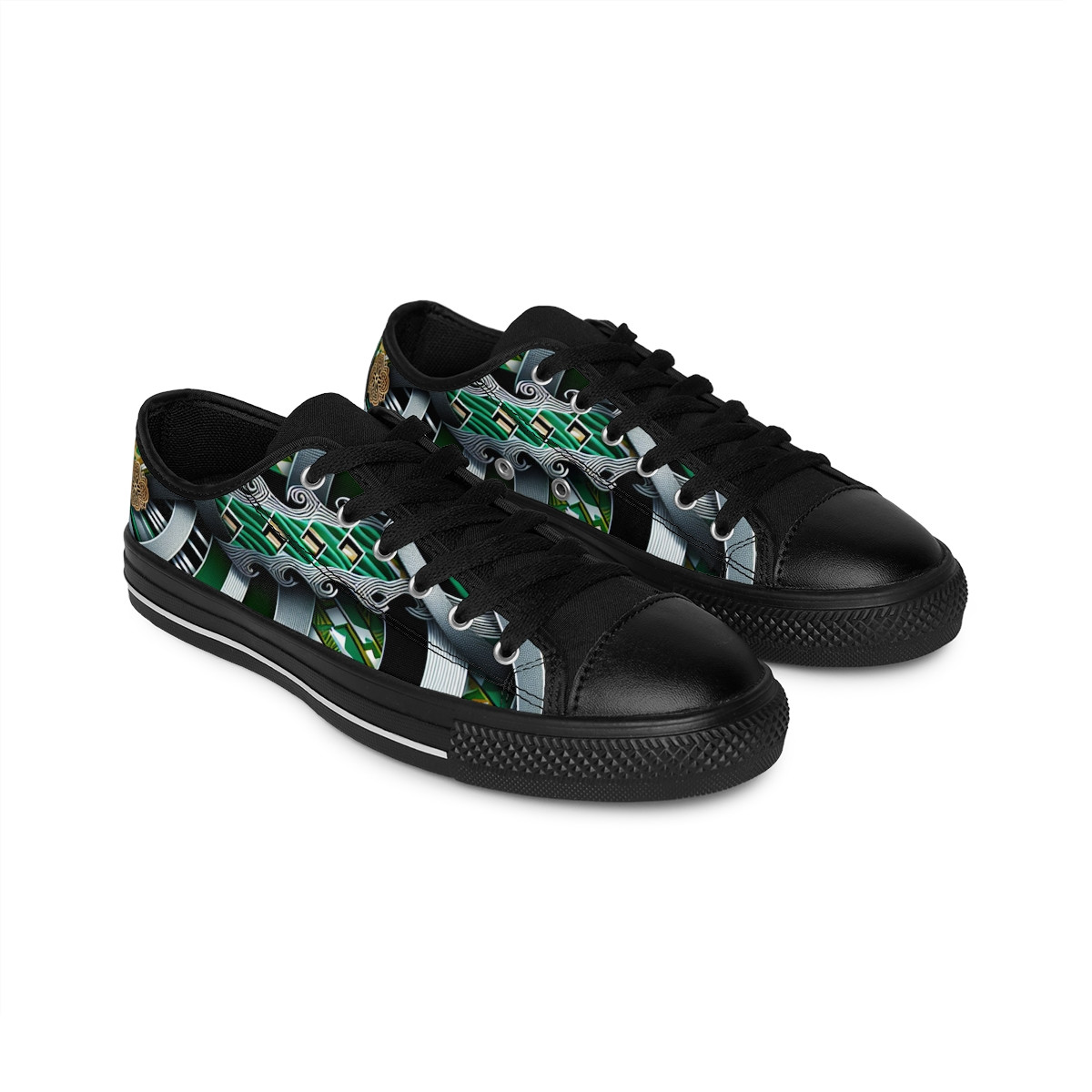 "Kente Kaleidoscope Kicks" - Women's Sneakers