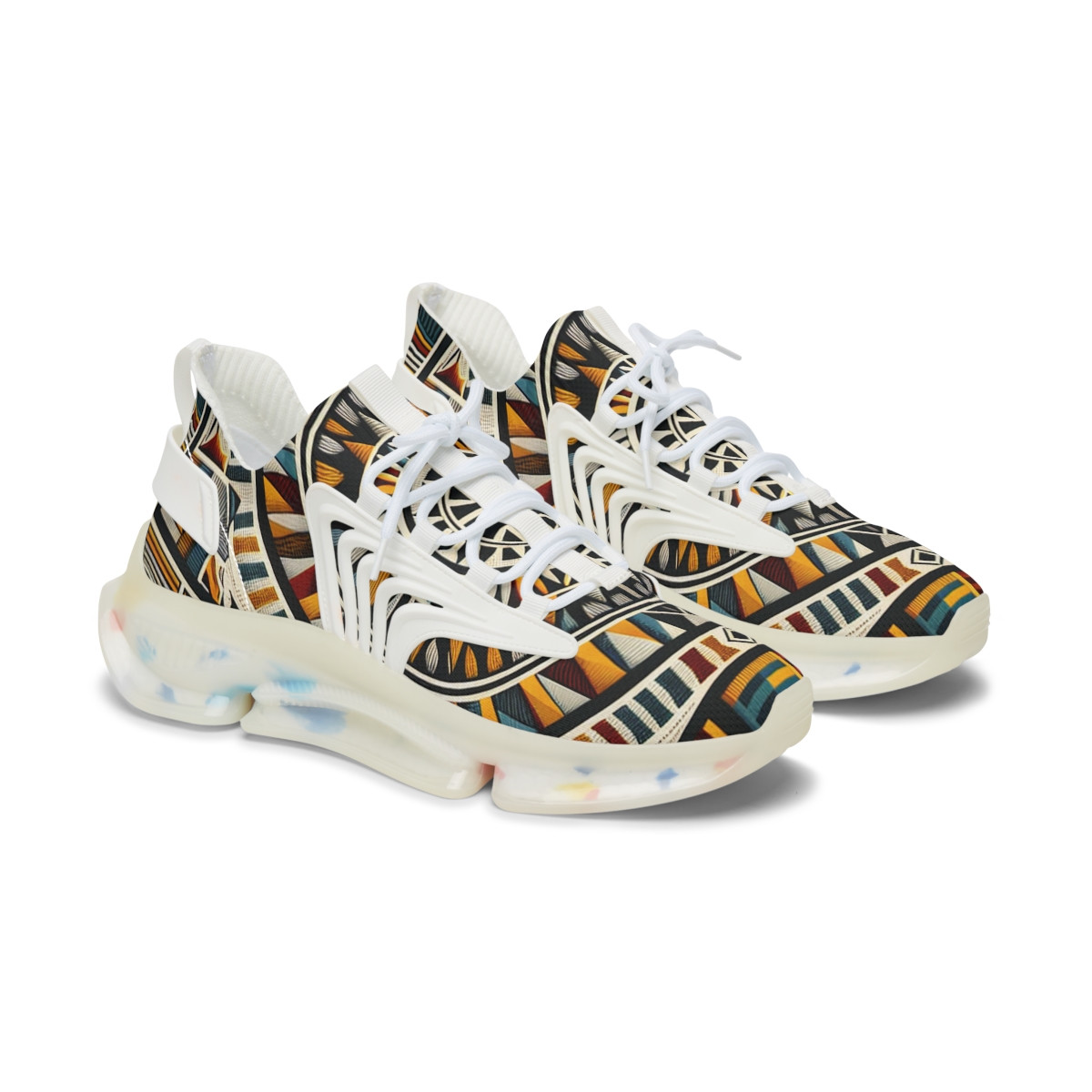 "Ashanti Stride" Kente Sneakers - Women's Mesh Sneaker