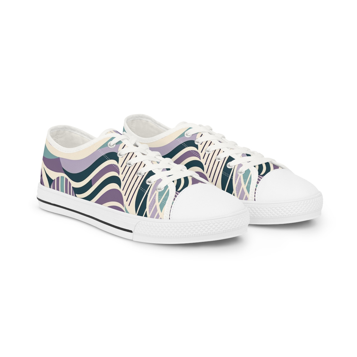 "AfroStride Kente Kicks" - Men's Lowtop Sneakers