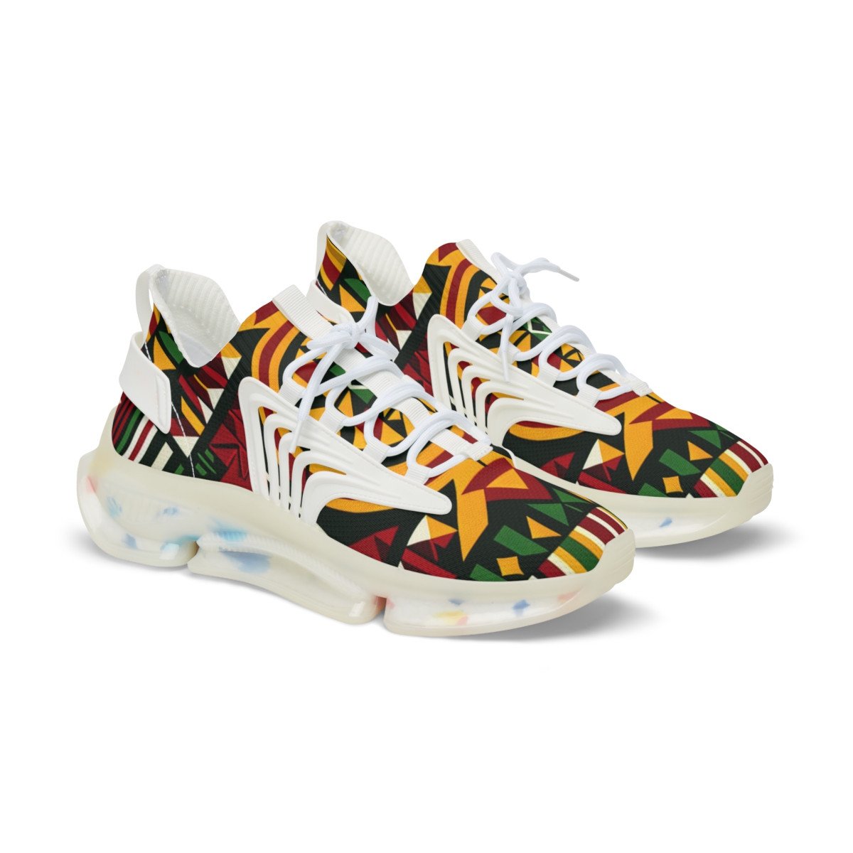 "AfroVogue KenteStride Sneakers" - Men's Mesh Sneaker