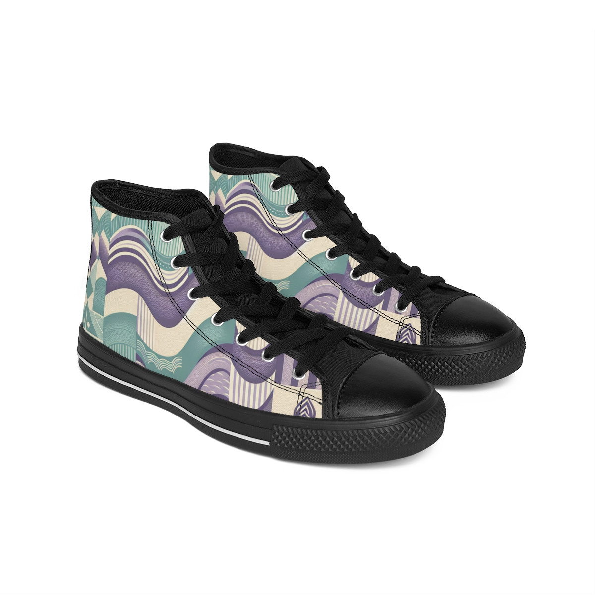 "AfroFusion Kente Kicks" - Men's Classic Sneakers