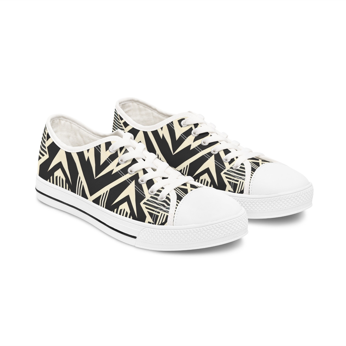 "HeritageStride Kente Kicks" - Women's Lowtop Sneakers