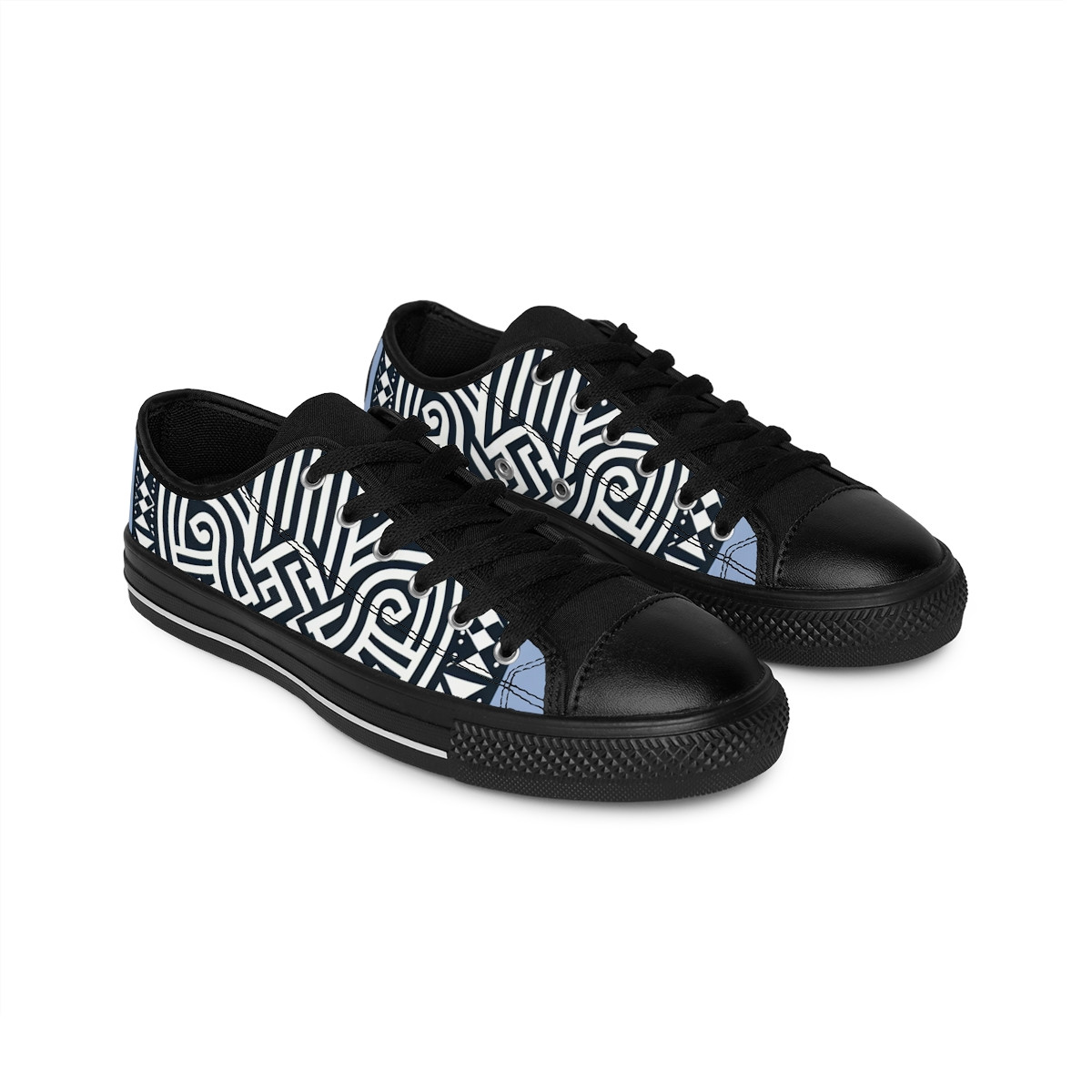 "AfroFusion Kente Kicks" - Women's Sneakers