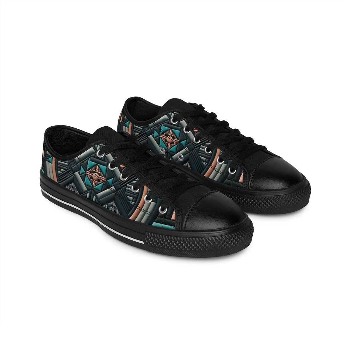 "AfroPride Kaleidoscope Kicks" - Women's Sneakers
