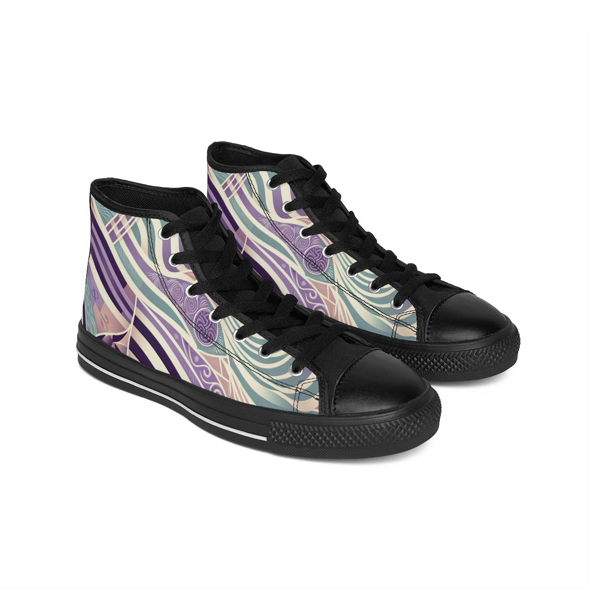 "AfroStride Kente Kicks" - Men's Classic Sneakers