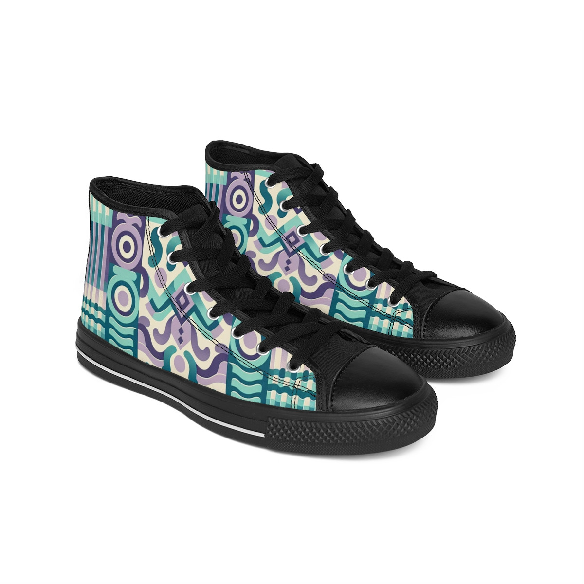 "AfroStride Kente Kicks" - Women's Classic Sneakers