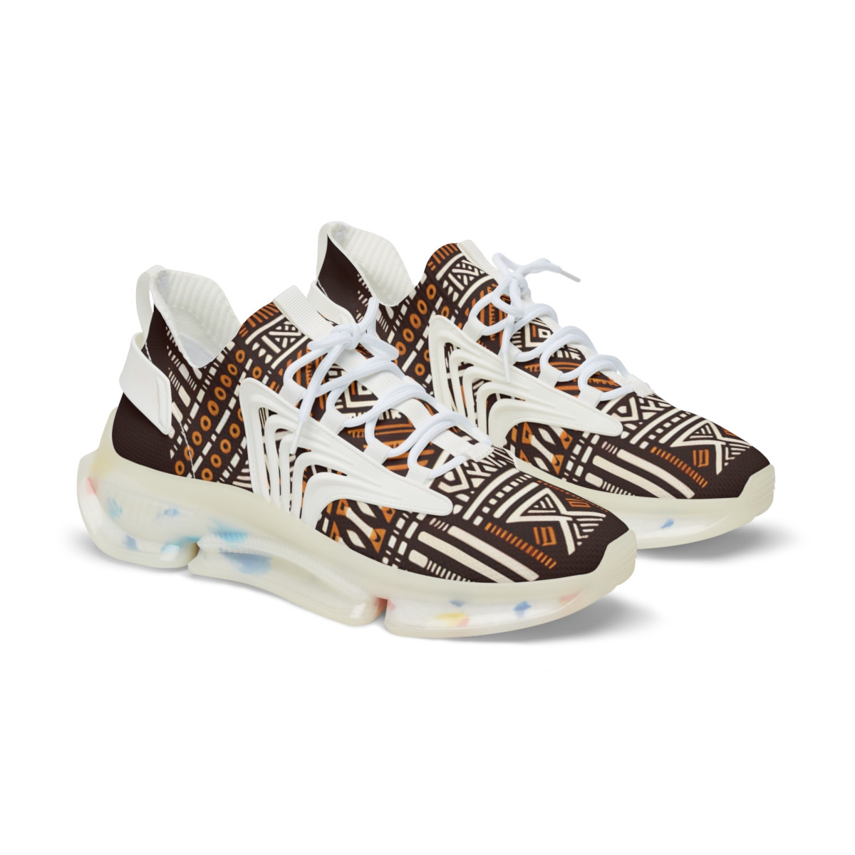 "AfroFusion Kente Kicks" - Men's Mesh Sneaker