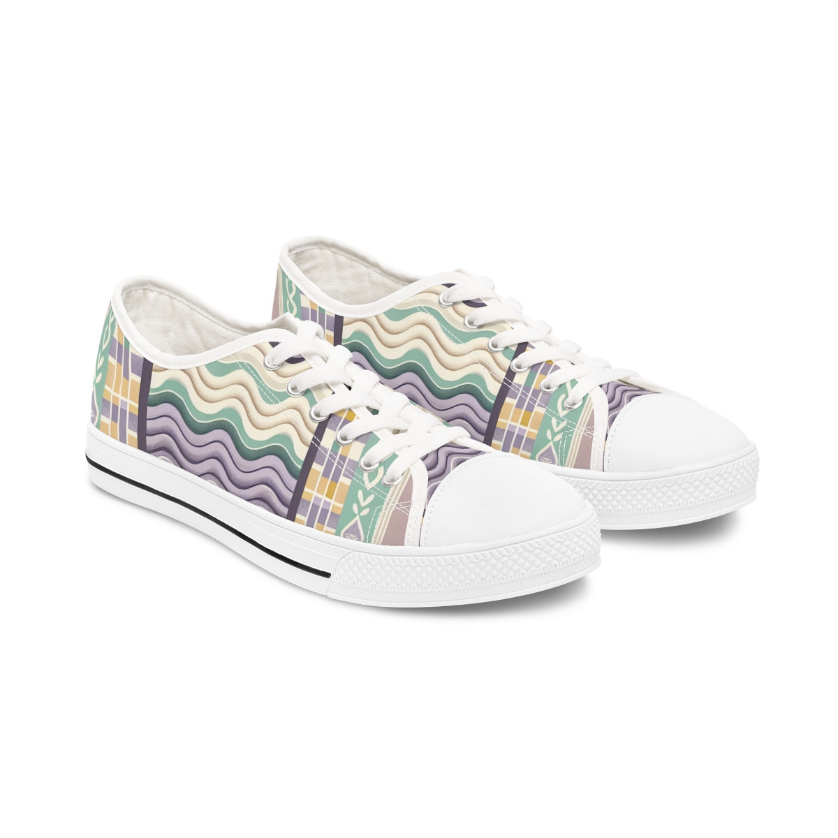AfroStride Kente Kicks - Women's Lowtop Sneakers