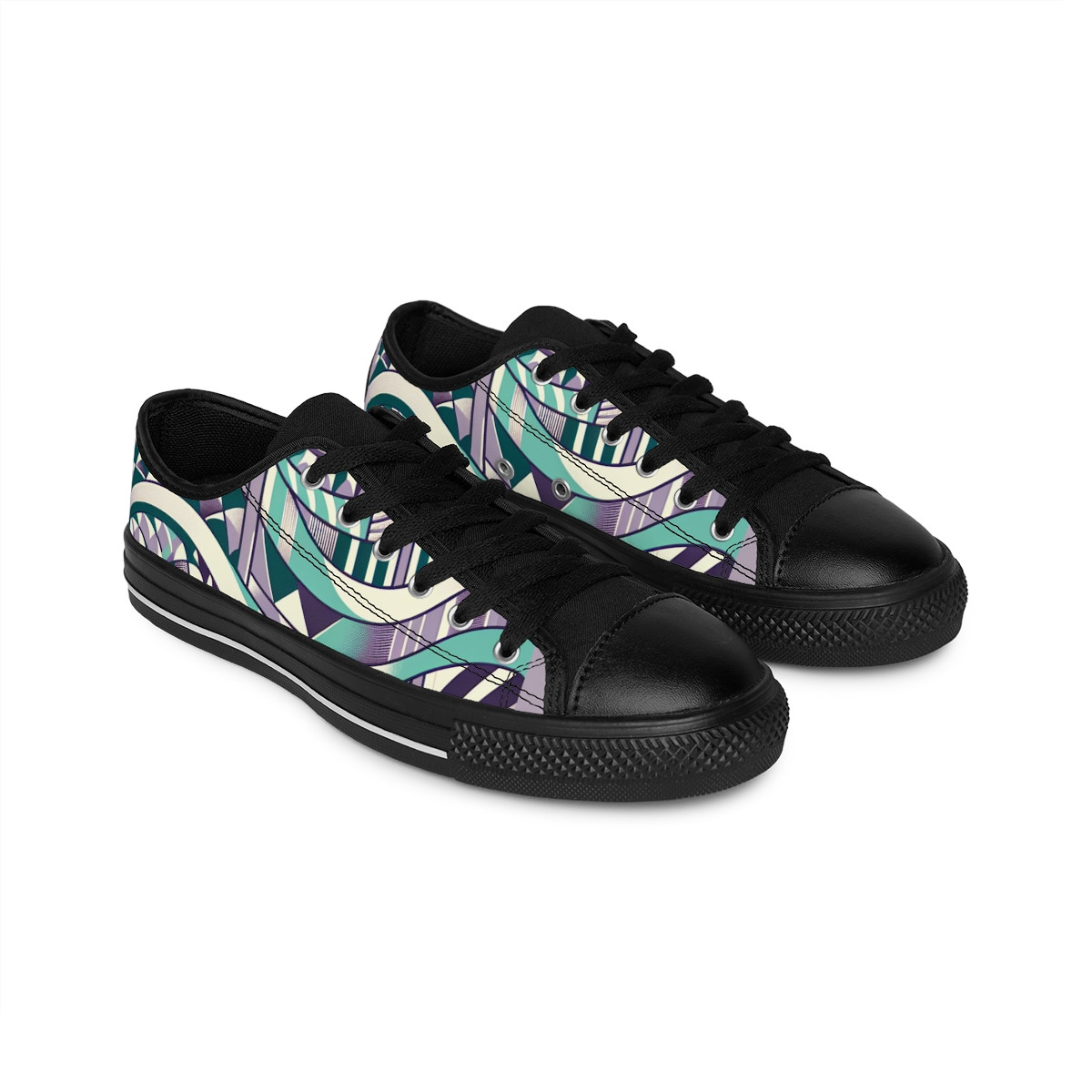 "AfroStride Kente-Kicks" - Women's Sneakers