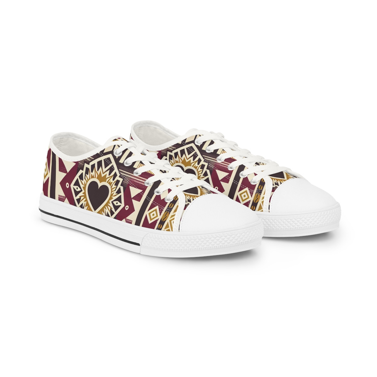 "Heritage Stride Kente Kicks" - Men's Lowtop Sneakers