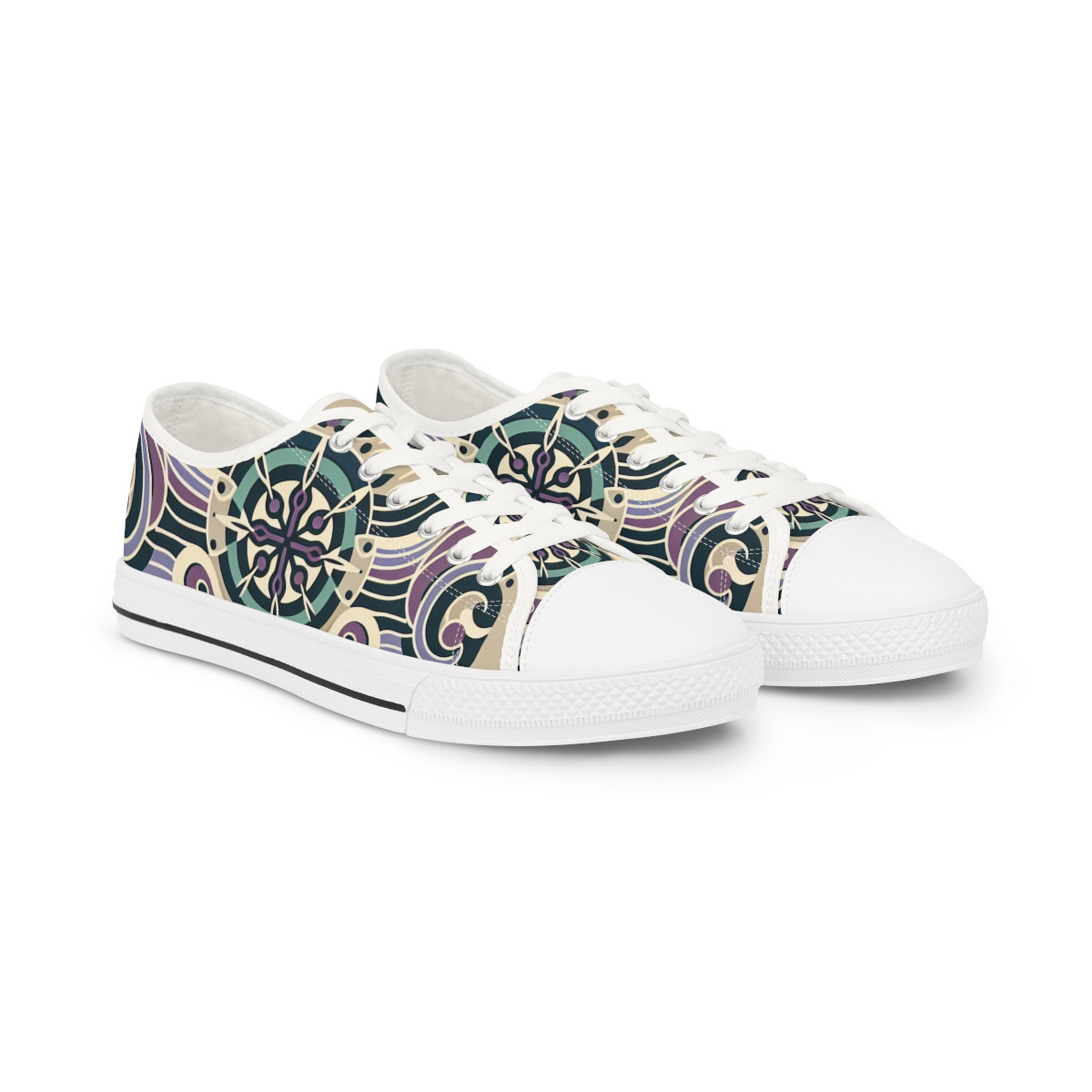 "Kente Kick Royals" - Men's Lowtop Sneakers