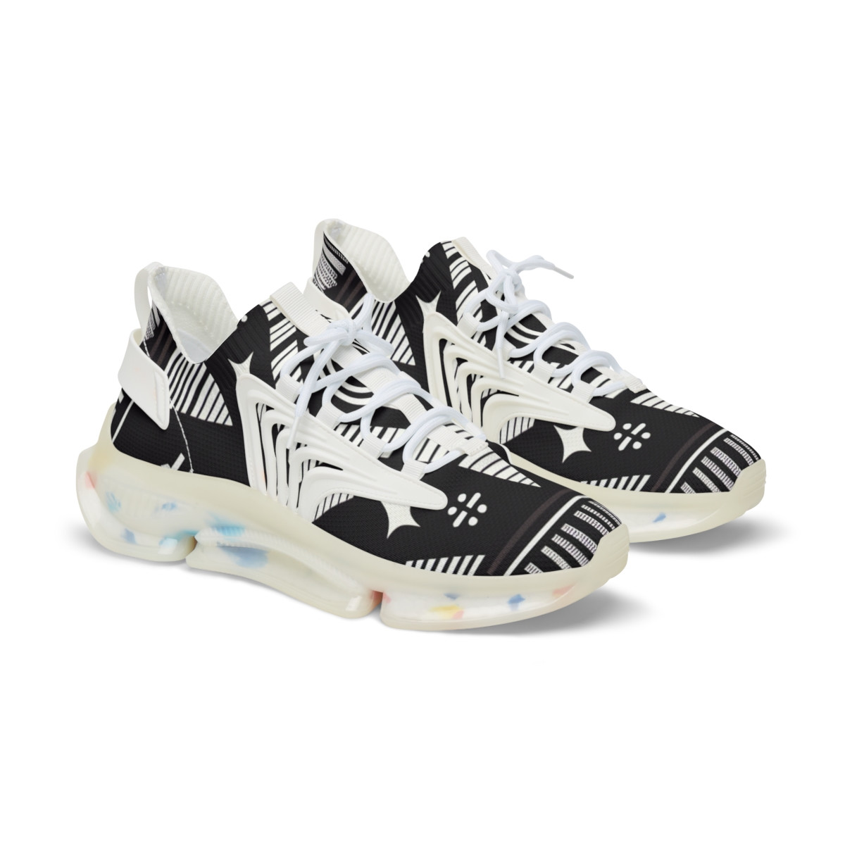 "Heritage Stride: Afro-Pulse Kente Sneakers" - Men's Mesh Sneaker