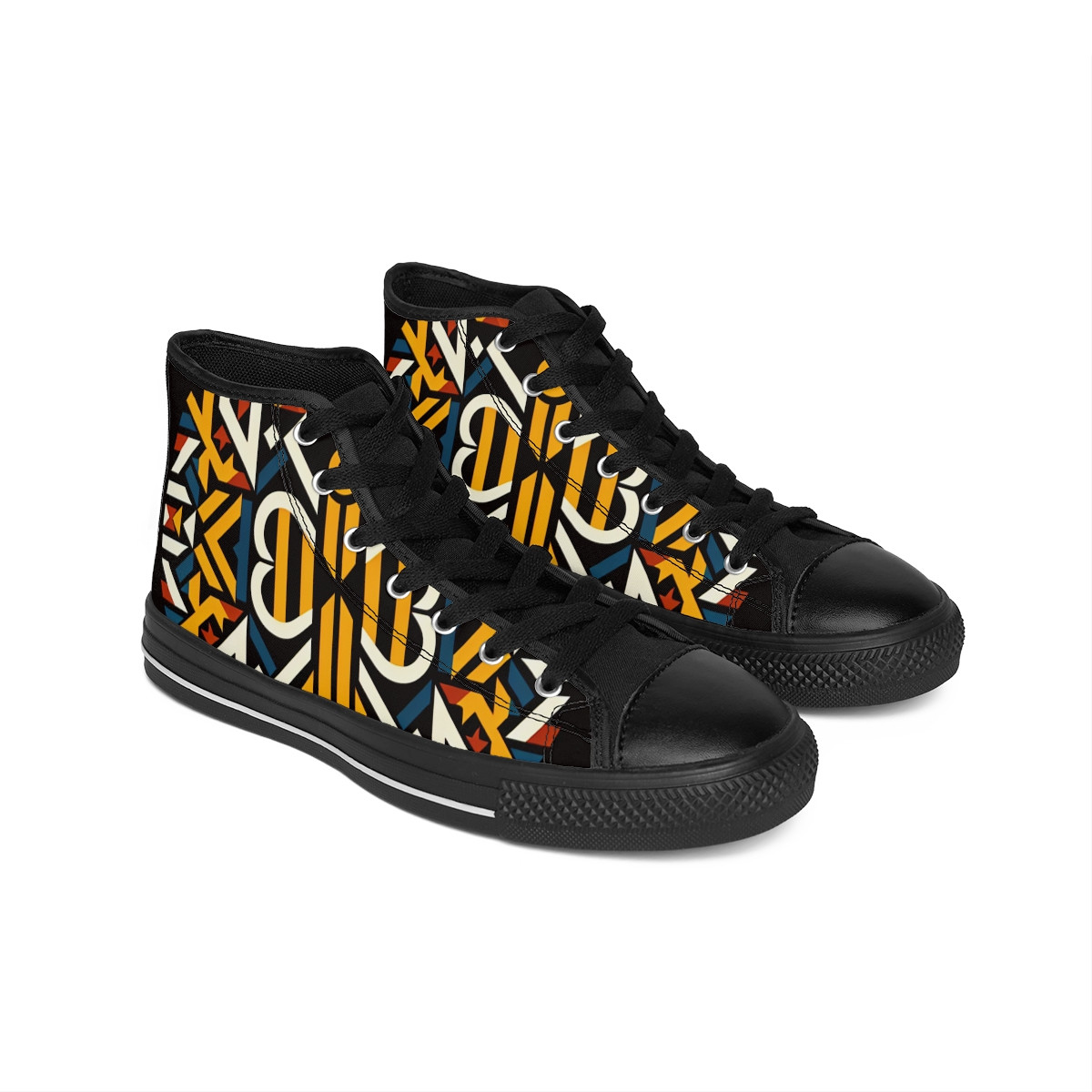 "AfroLuxe Kente Kicks" - Men's Classic Sneakers
