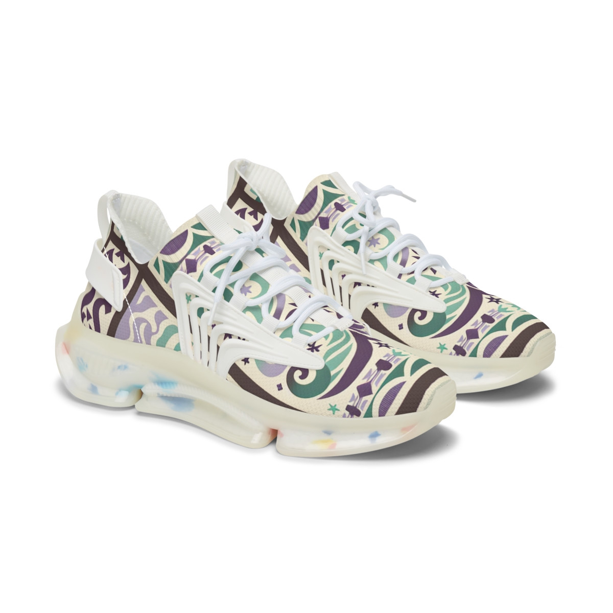 "Afrekicks: The Kente Colorway Converse" - Women's Mesh Sneaker