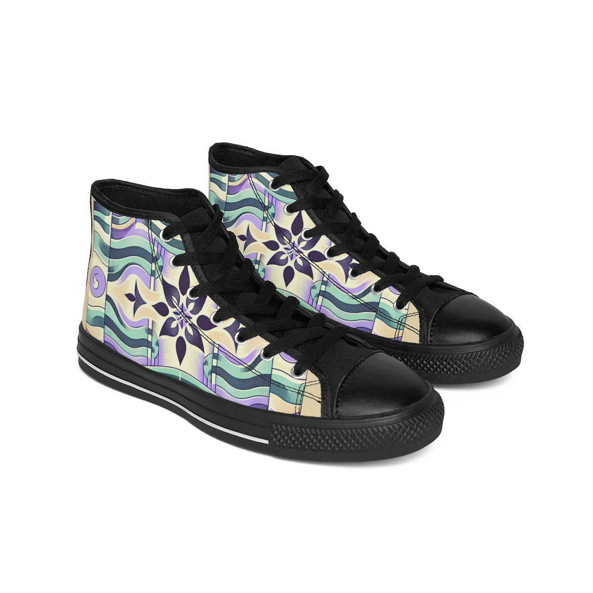 "AfroPride Kente Kicks" - Men's Classic Sneakers