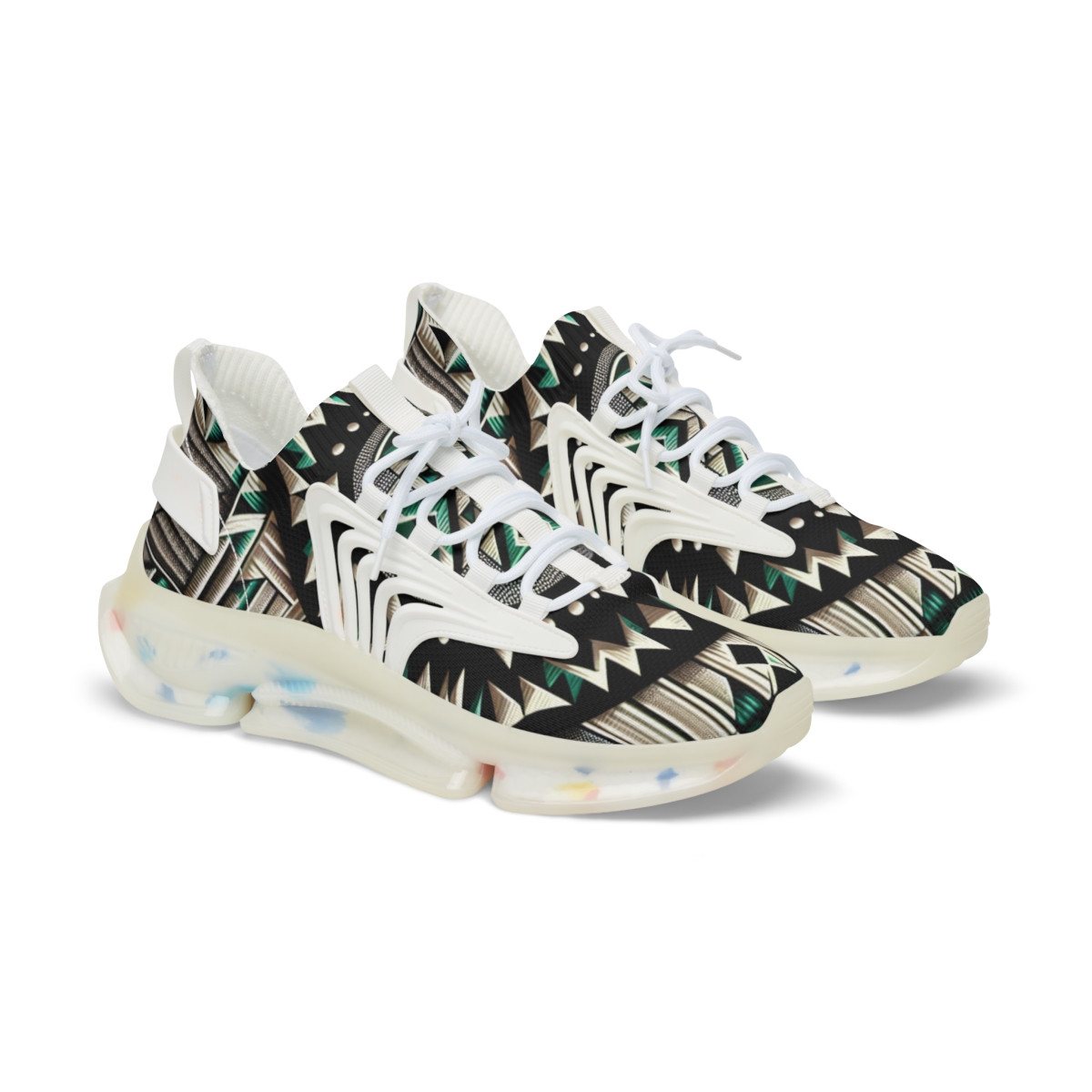 "AfroStride Kente Kicks" - Men's Mesh Sneaker