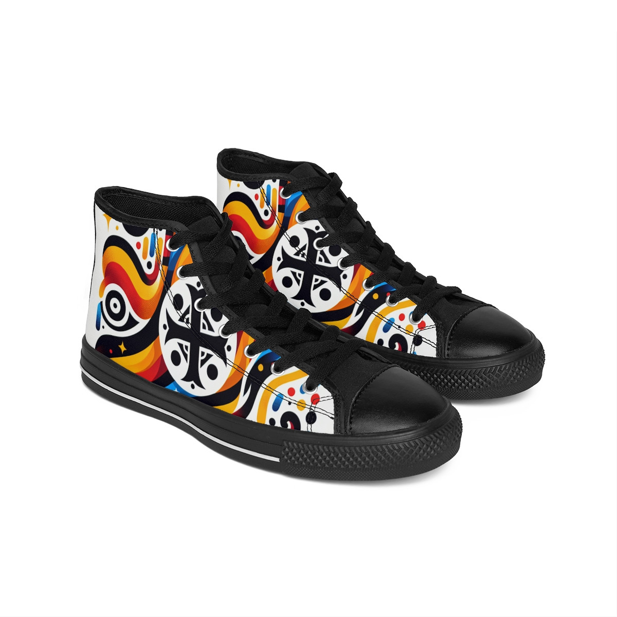 "AshantiStride Tribal Trainers" - Men's Classic Sneakers