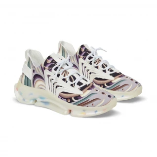 "AfroPulse Kente Kicks" - Men's Mesh Sneaker