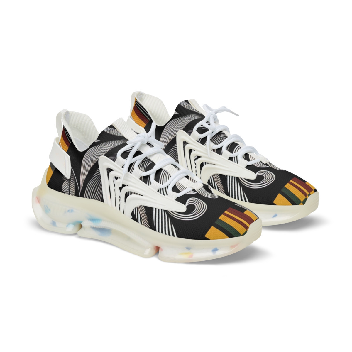 "AfroFusion Kente Kicks" - Men's Mesh Sneaker