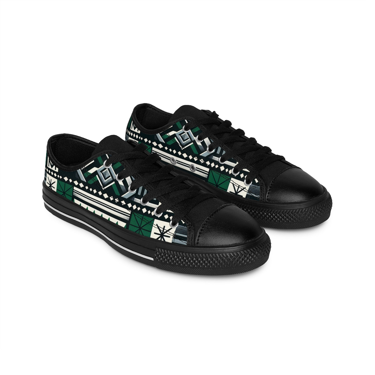 "AfroStride Vibrant Kente Sneakers" - Women's Sneakers