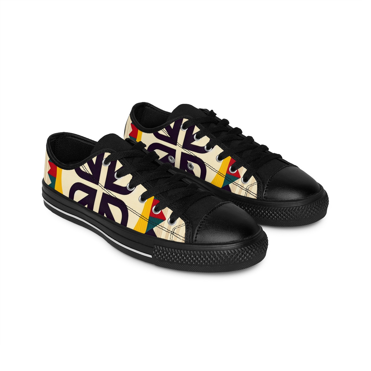 "AfroStride Kente Kicks" - Men's Sneakers