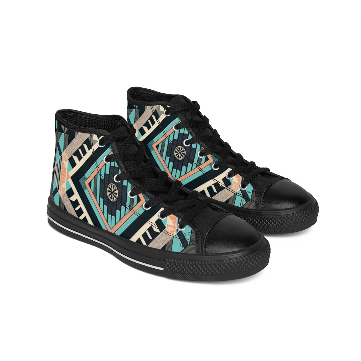 "AfroFusion Kente Kicks" - Women's Classic Sneakers