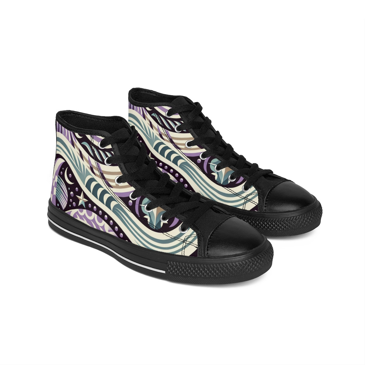 AfroFusion Kente Kicks - Women's Classic Sneakers